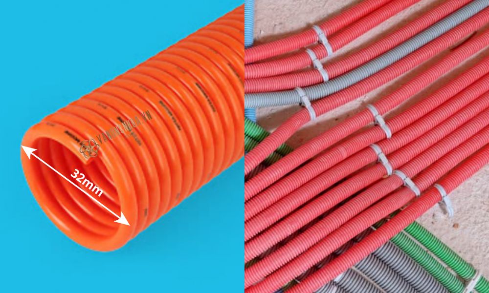 tên gọi khác ống nhựa xoắn hdpe 32 25