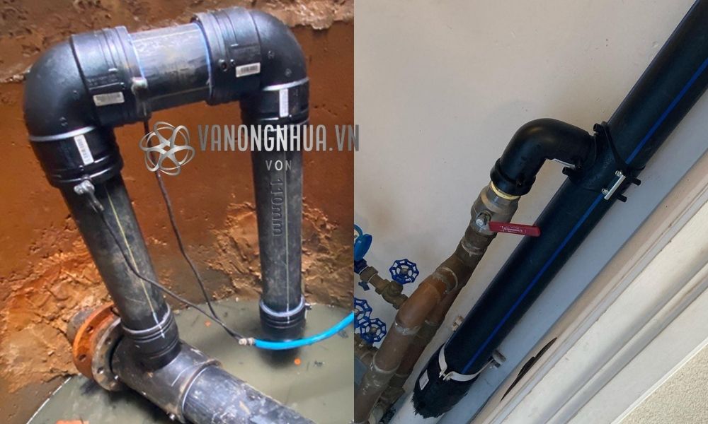ứng dụng cút hdpe 110