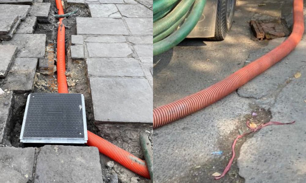 ứng dụng ống nhựa xoắn hdpe 85 65