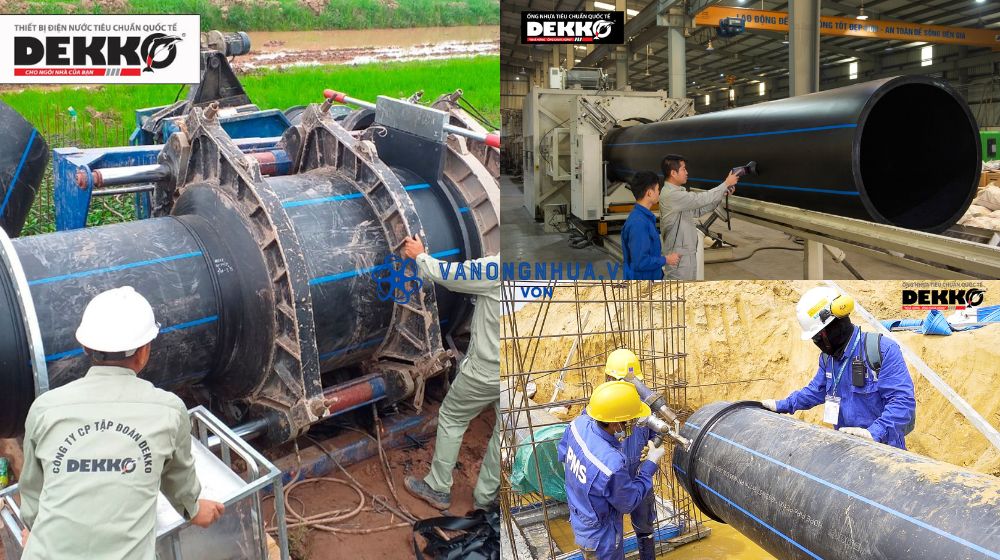 ứng dụng thực tiễn của ống nhựa HDPE Dekko