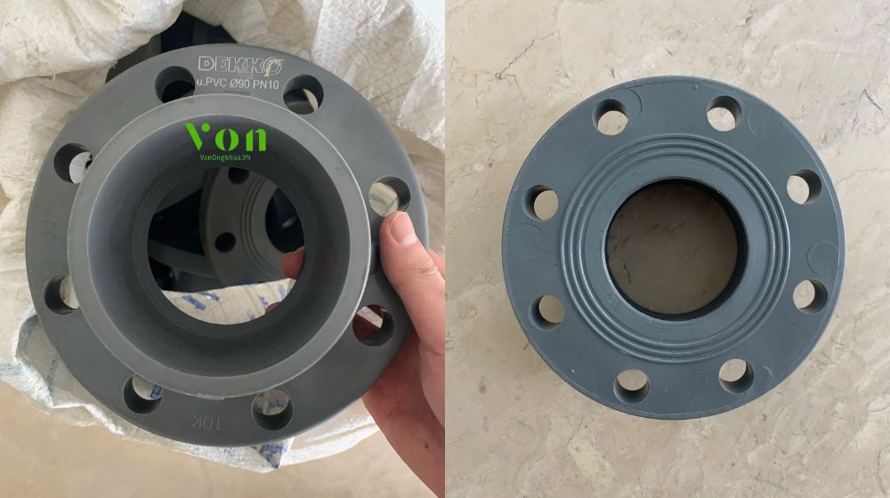 bích nối UPVC Dekko nối với ống nào