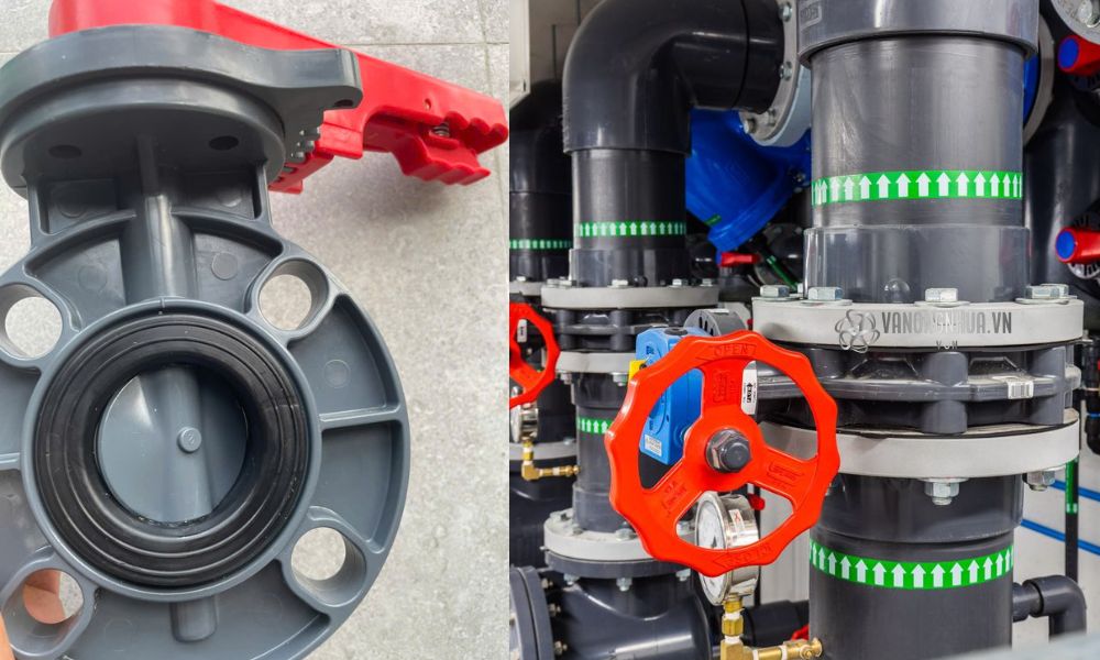 các loại van bướm nhựa