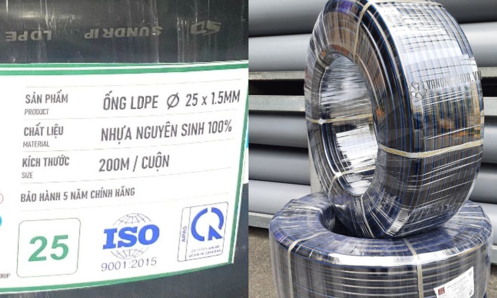 giá ống ldpe 25mm