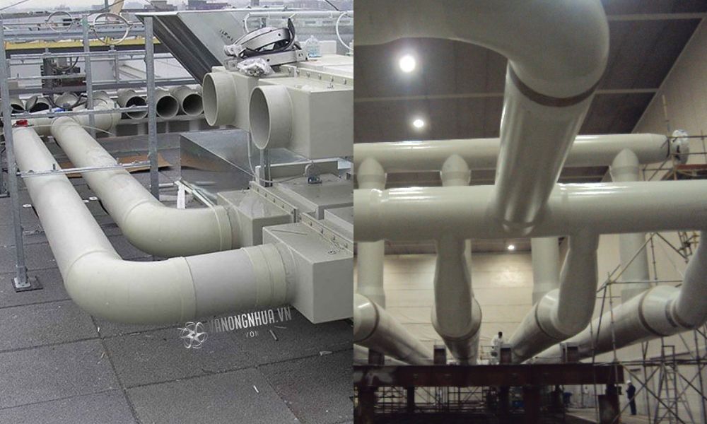 hệ thống dùng ống nhựa pp d250