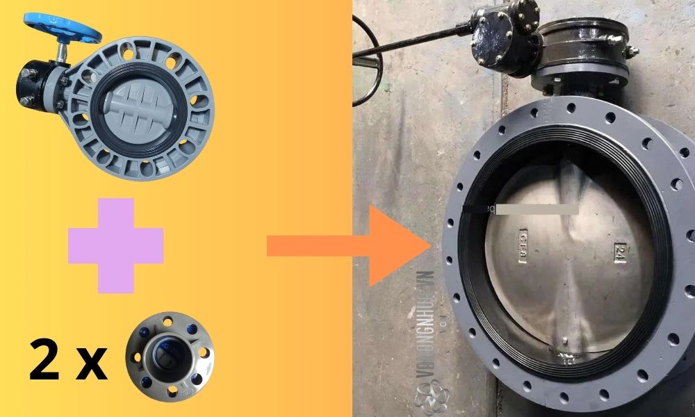 khái niệm van bướm mặt bích