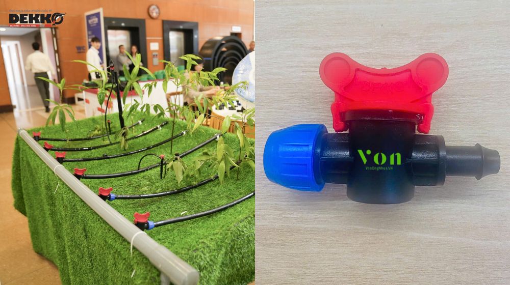 kích cỡ của van khởi thủy nhỏ giọt Dekko