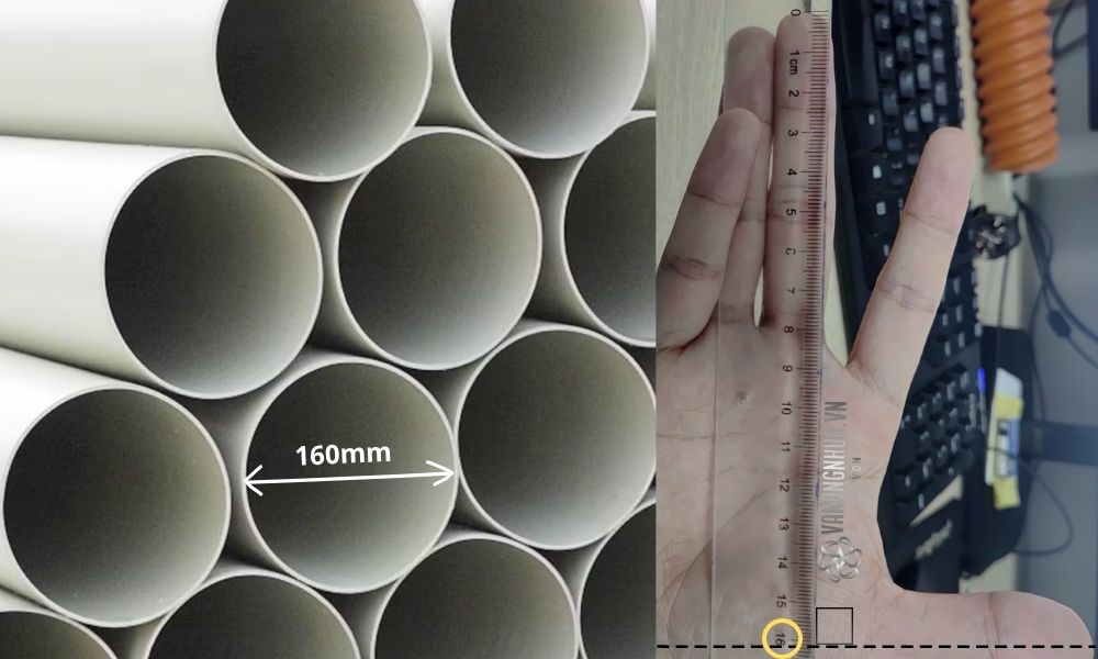 ống nhựa pp d160 to thế nào