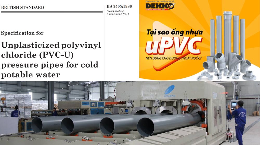 Tiêu chuẩn BS sản xuất uPVC Dekko