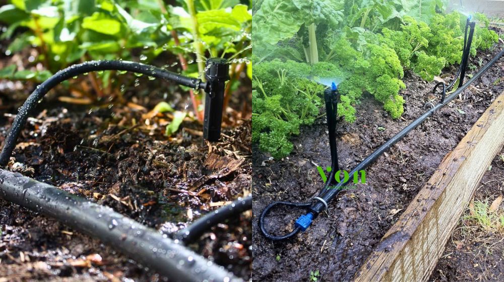 ứng dụng linh hoạt của ống tưới không gắn chip Dekko