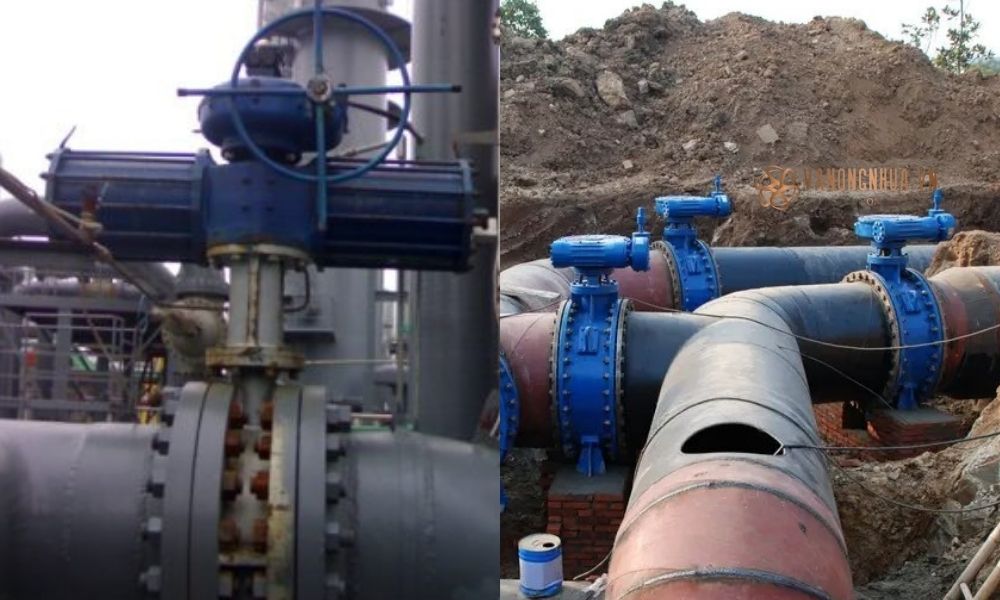 ứng dụng van bướm mặt bích