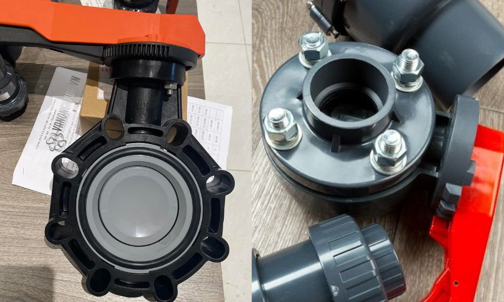 van bướm dn100 pvc chịu áp