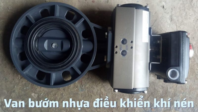 van bướm nhựa điều khiển khí nén