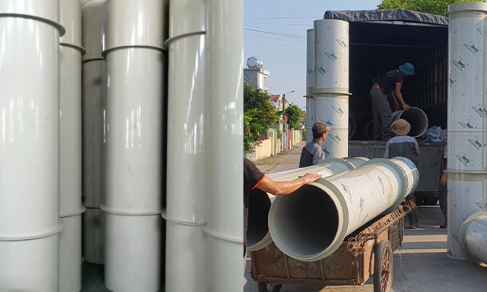 vận chuyển ống nhựa pp d600