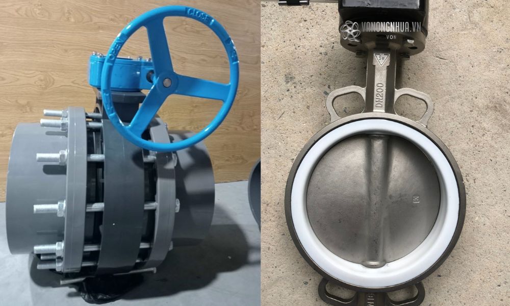 vật liệu van bướm dn200