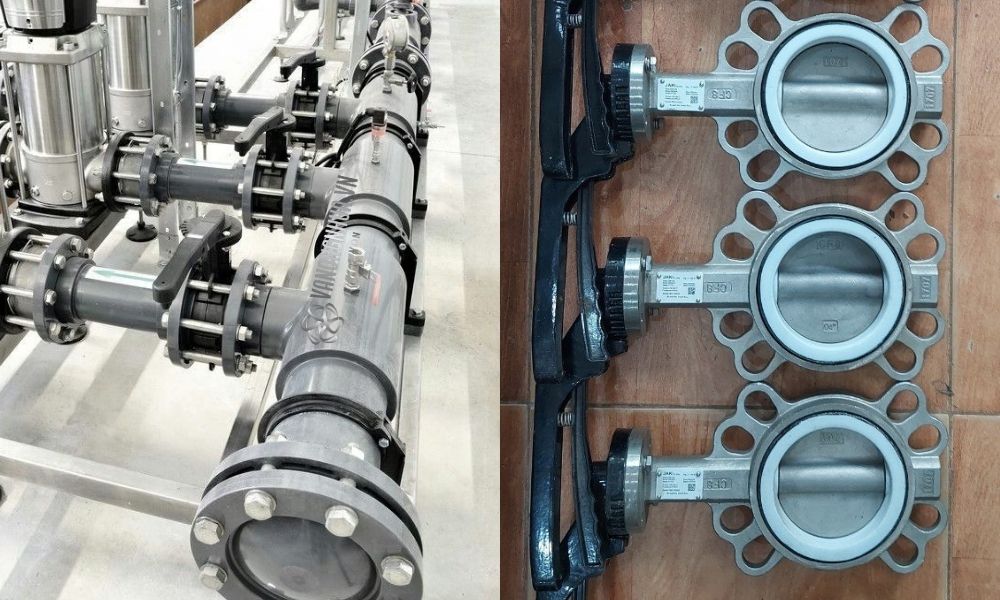 wafer butterfly valve hóa chất