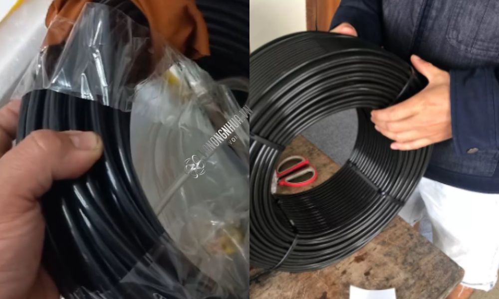 cầm cuộn ống ldpe 6mm bằng tay