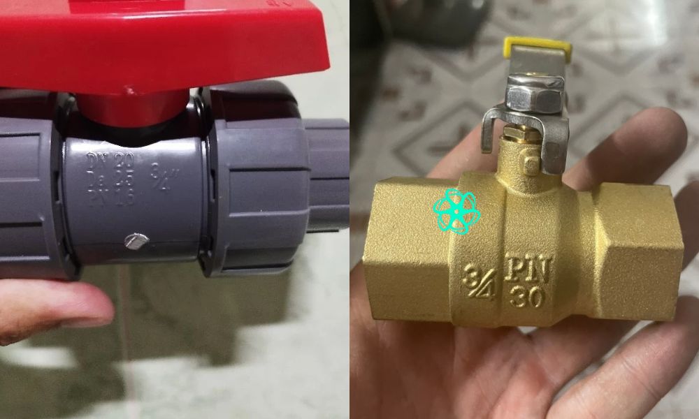 cầm nắm van bi dn20