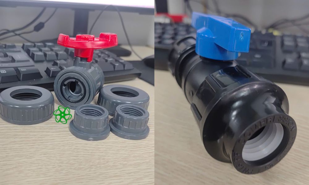 cấu tạo van bi nhựa