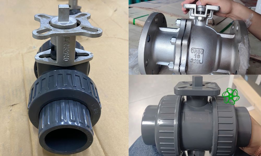 cấu tạo van bi thân tán