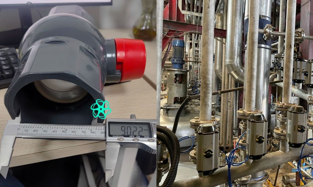 cỡ ống nối van bi dn80