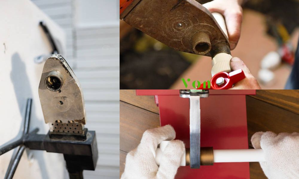 hàn nhiệt lồng thay vì keo dán ống nhựa chịu nhiệt ppr