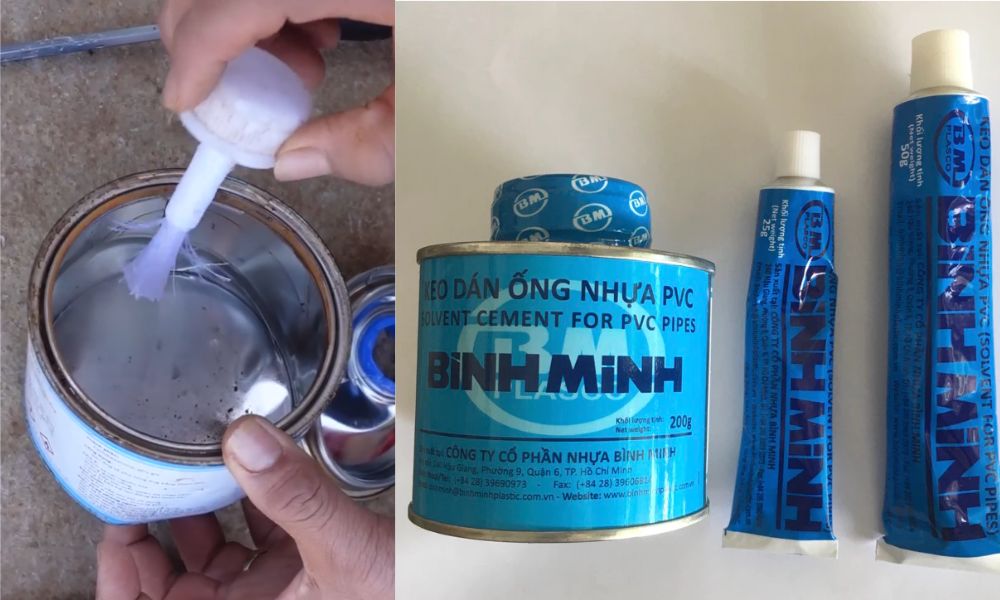 keo dán ống nhựa bình minh