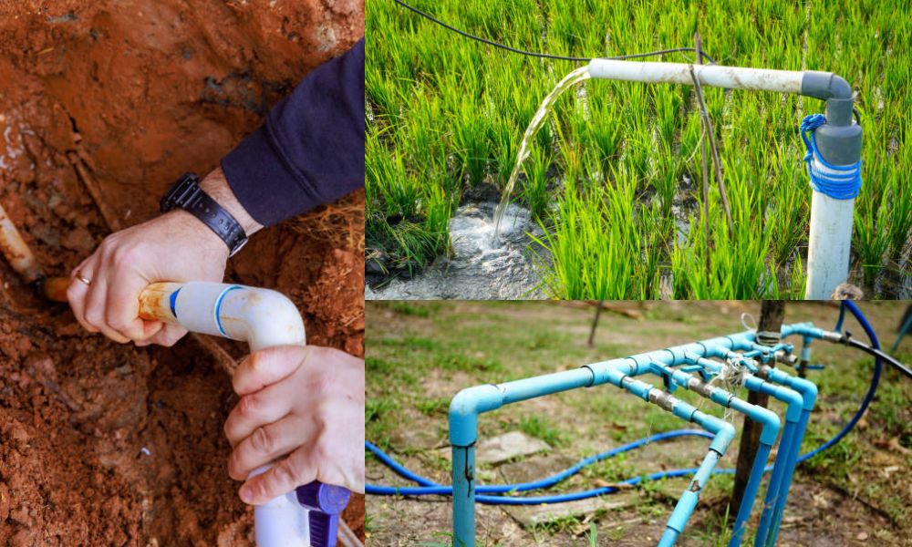 keo dán ống nhựa hệ thống tưới tiêu nông nghiệp