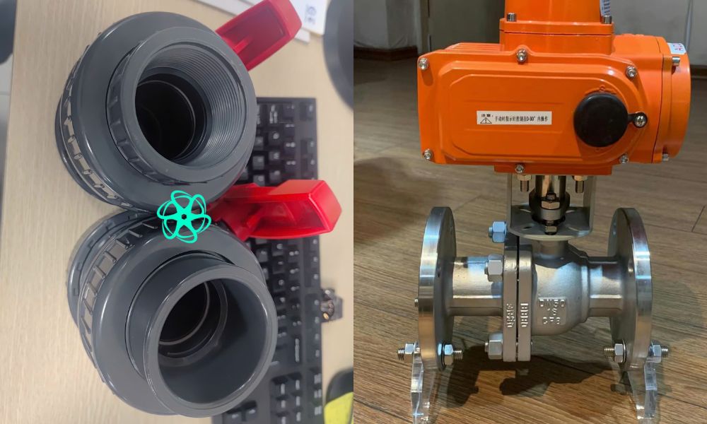 kiểu kết nối van bi dn50