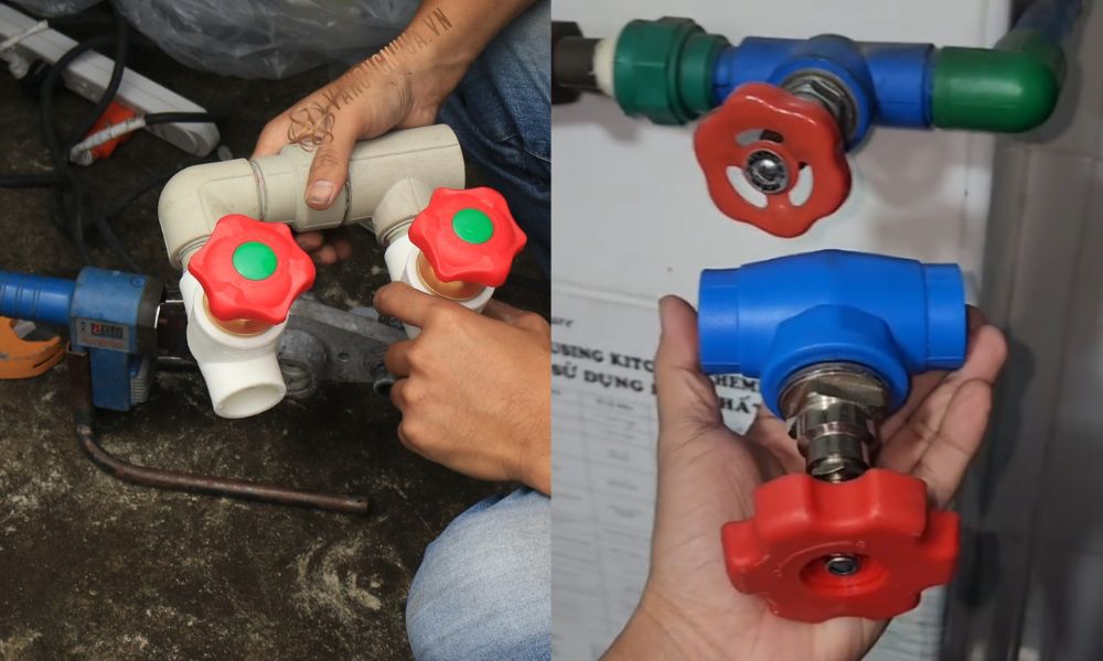 kiểu kết nối van khóa ppr