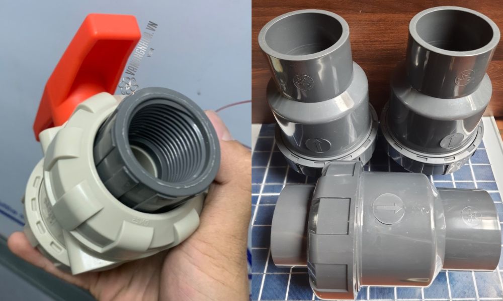 kiểu kết nối van nhựa