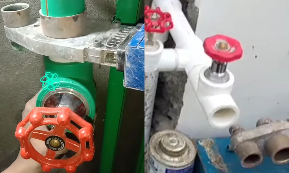 lắp đặt van khóa ppr d40