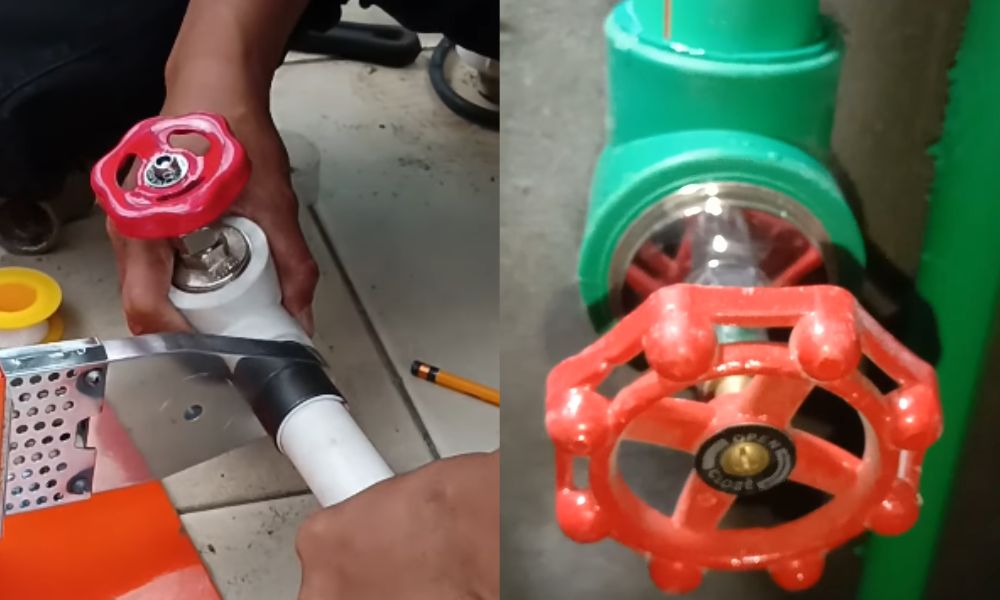 lắp đặt van khóa ppr d50