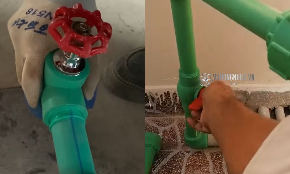 lắp đặt van ppr 25