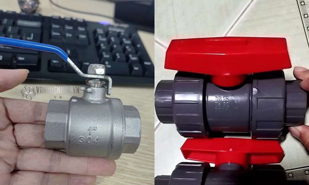 luồn tay vào van bi dn25