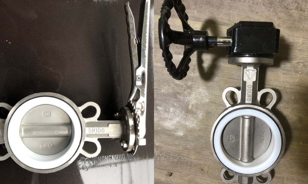 van bướm dn100 inox