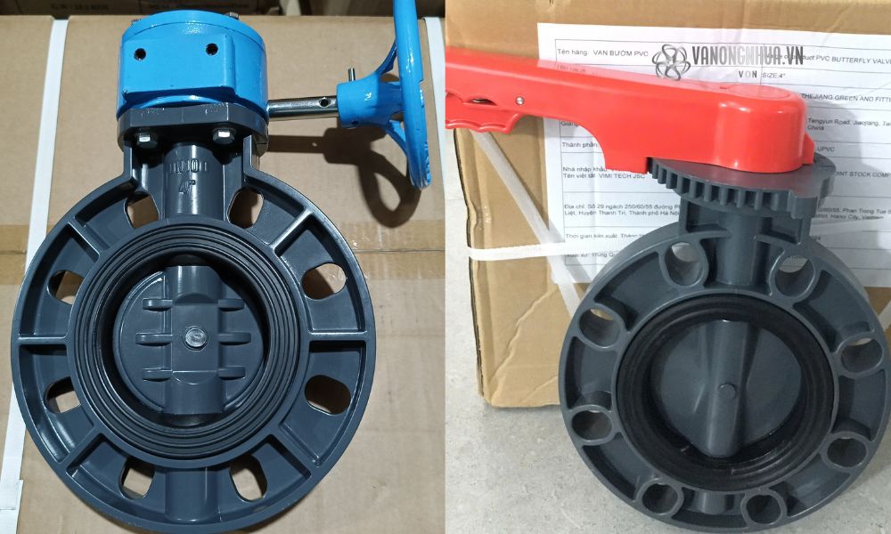 van bướm dn100 nhựa