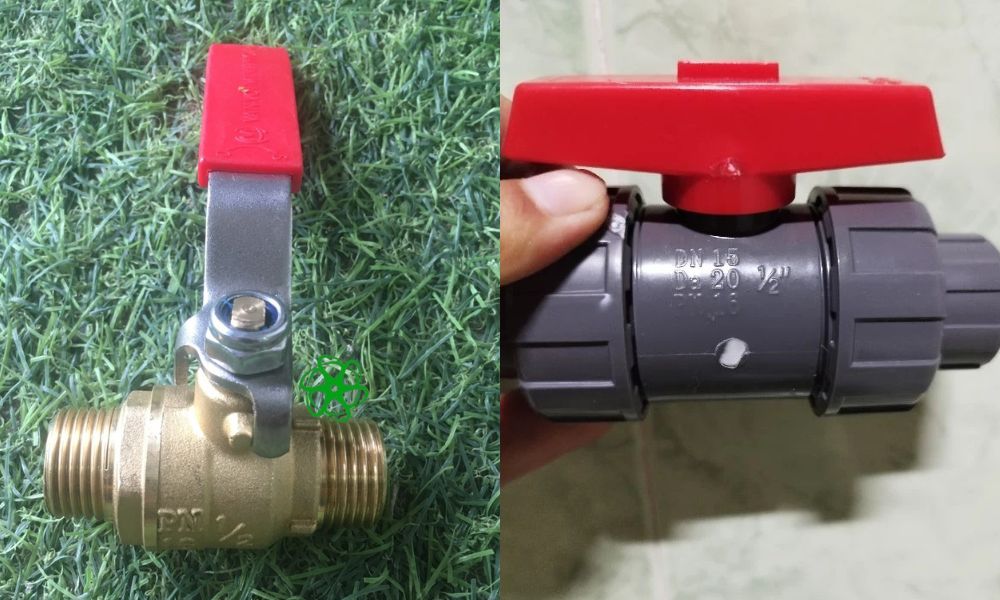 vận hành tay van bi dn15