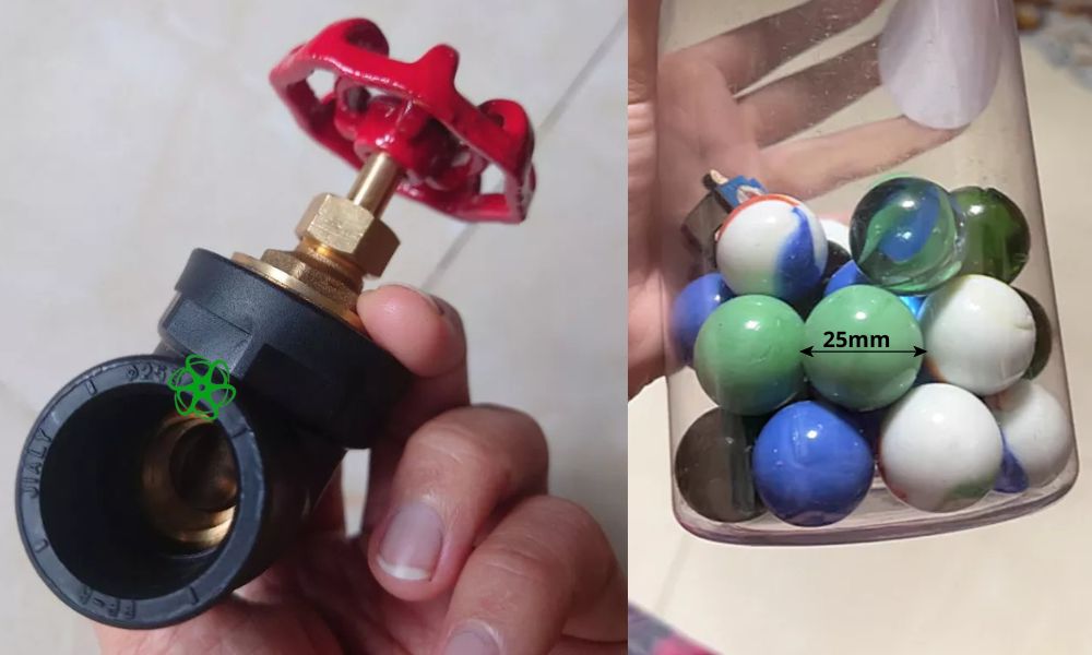 van khóa ppr d25 to bằng cái gì