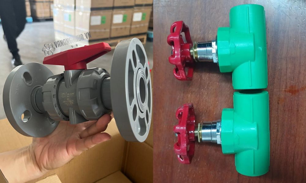 van nhựa nước nóng