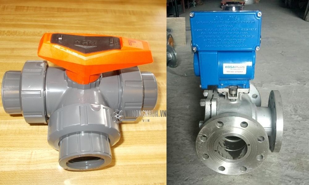 chủng loại van 3 ngã