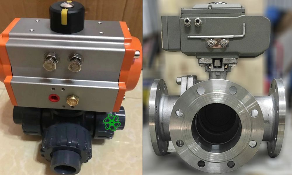 kiểu kết nối van 3 ngã khí nén