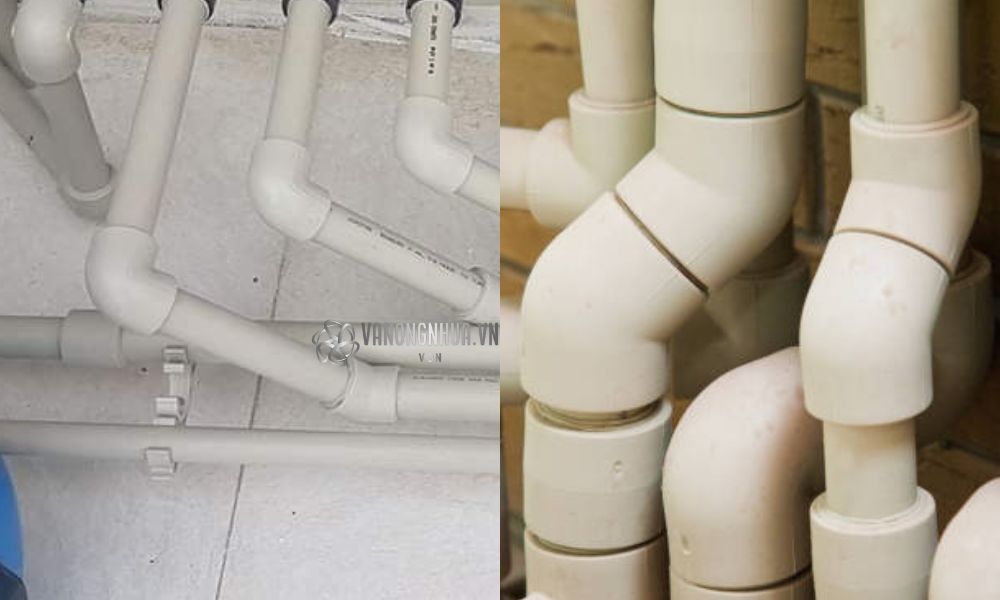 lắp đặt chếch ống nhựa pph