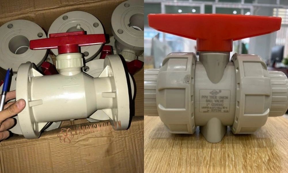 mua van bi nhựa pph