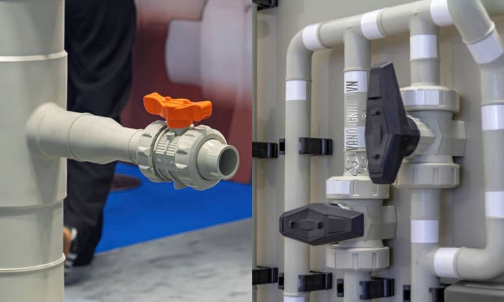 ứng dụng van bi nhựa pph