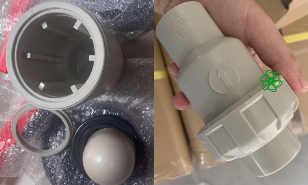 van 1 chiều nhựa pph bi