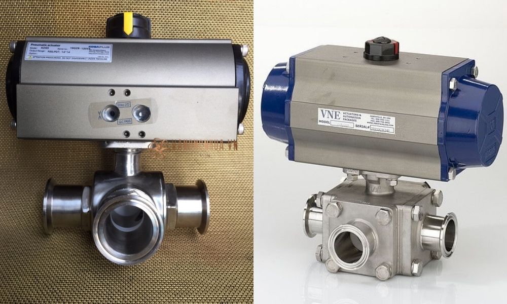 van 3 ngã khí nén inox vi sinh