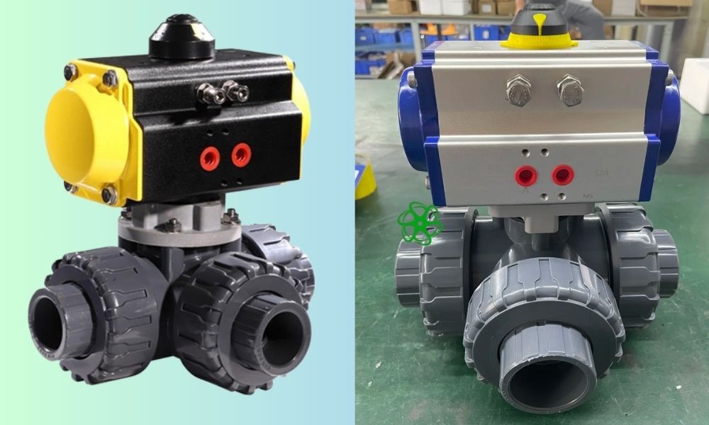 van 3 ngã khí nén nhựa