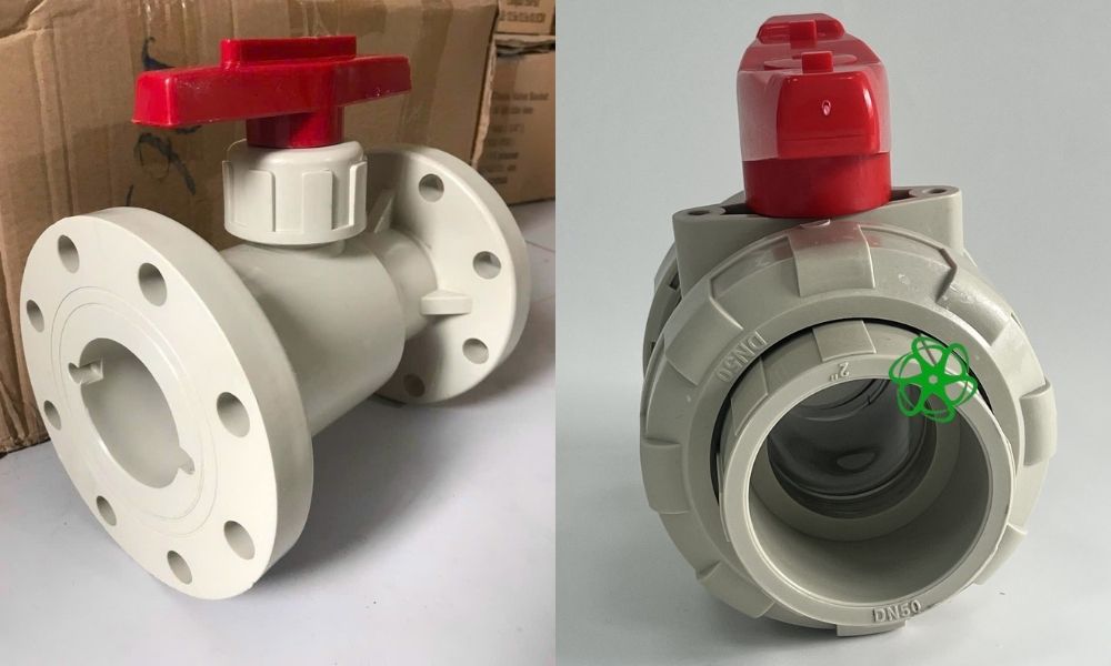 van bi nhựa pph kiểu kết nối