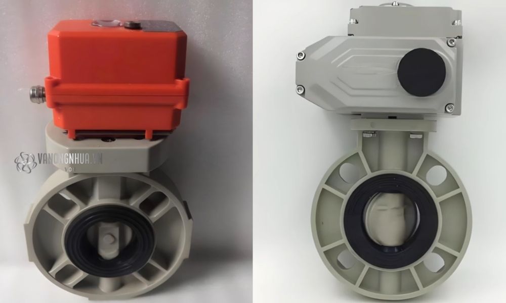 van bướm nhựa pph điện