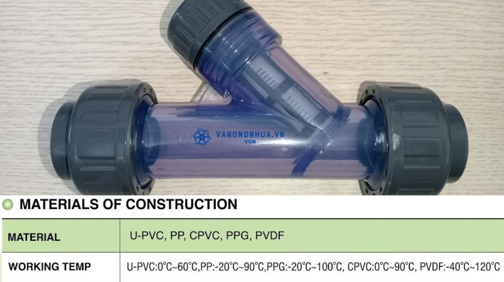 chọn y lọc shieyu theo vật liệu